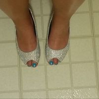 Flat open toe sparkly shoe inspiration!!