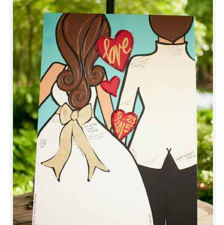 Guest book canvas came in!