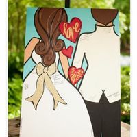 Guest book canvas came in!