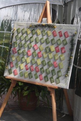 How to display seating chart at reception?