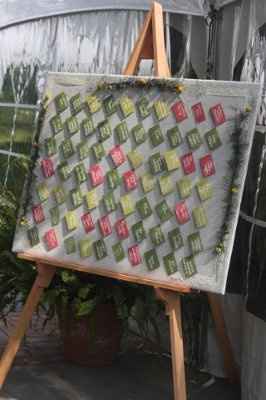 How to display seating chart at reception?