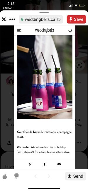 Fun alternative to champagne toast - 1