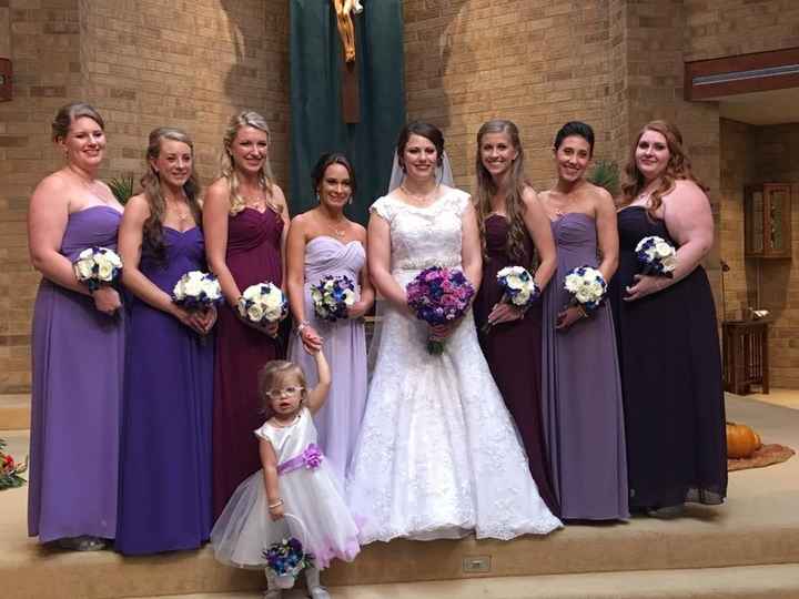 bridesmaids: matching vs non matching