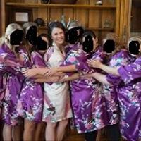 Spam me bridal party getting ready outfits