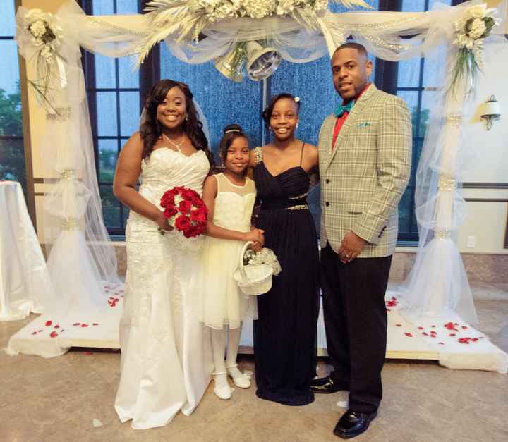 Final received wedding photo's back