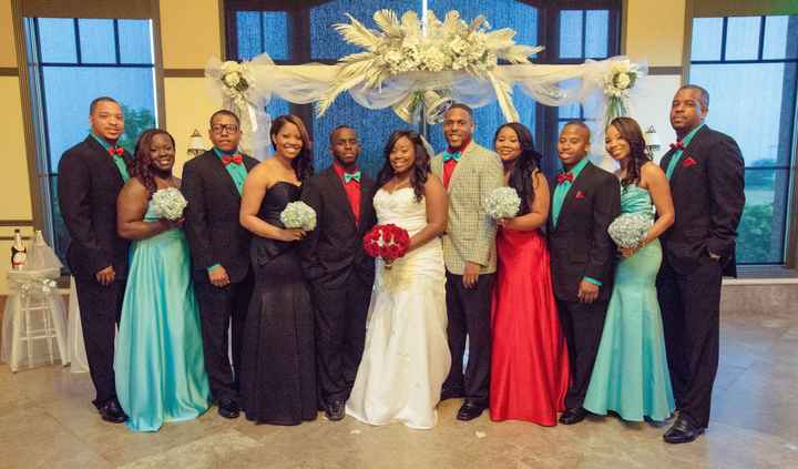 Final received wedding photo's back