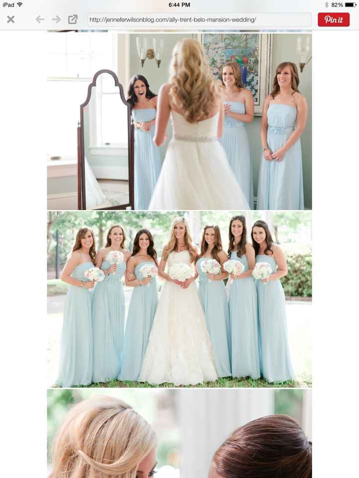HELP! Blue Bridesmaid dresses