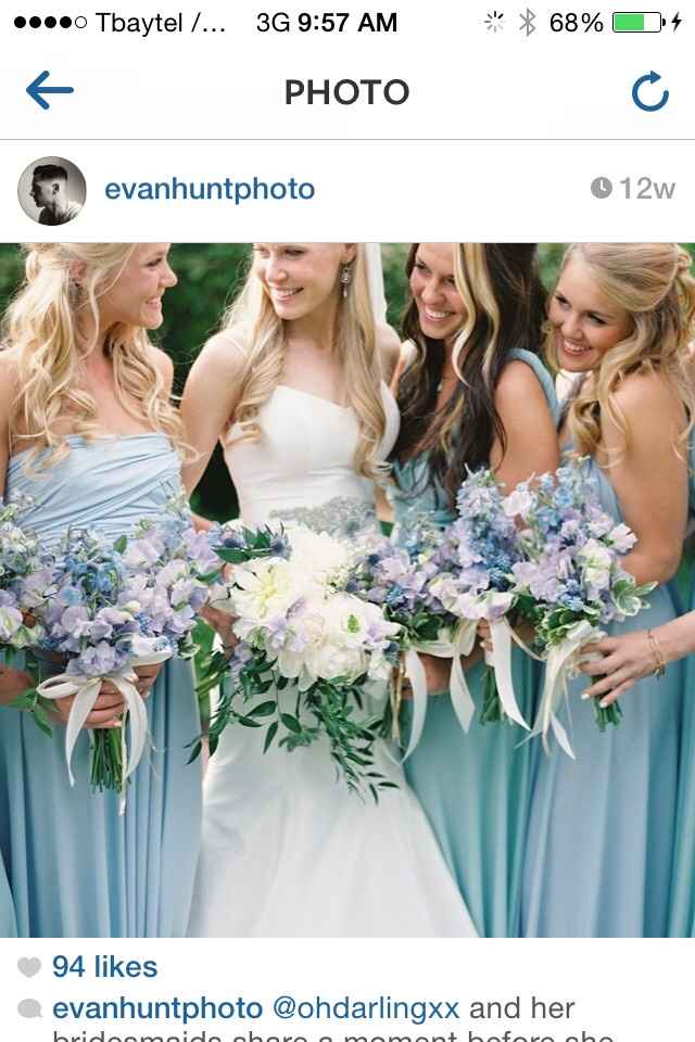 HELP! Blue Bridesmaid dresses