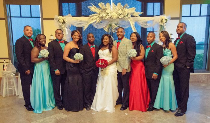 Final received wedding photo's back