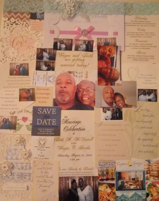 Bridal Collage for my office!