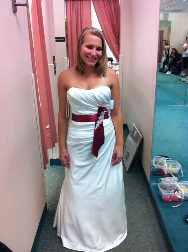 Show me your wedding gown