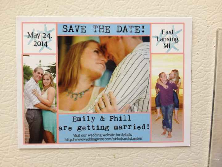 My save the dates!! Designed from scratch!