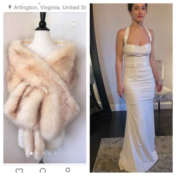 Ivory Dress Fur Stole Dilemma