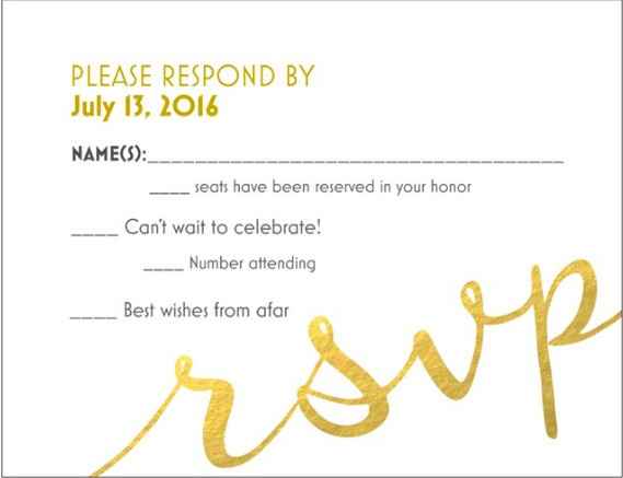 Show me your RSVP Cards