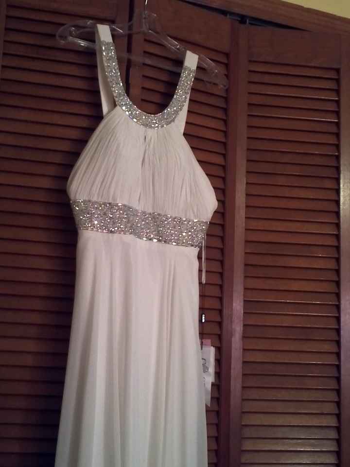 I'm worried my dress is not wedding like.. Please help.. Pics attached..