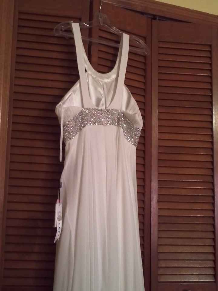 I'm worried my dress is not wedding like.. Please help.. Pics attached..