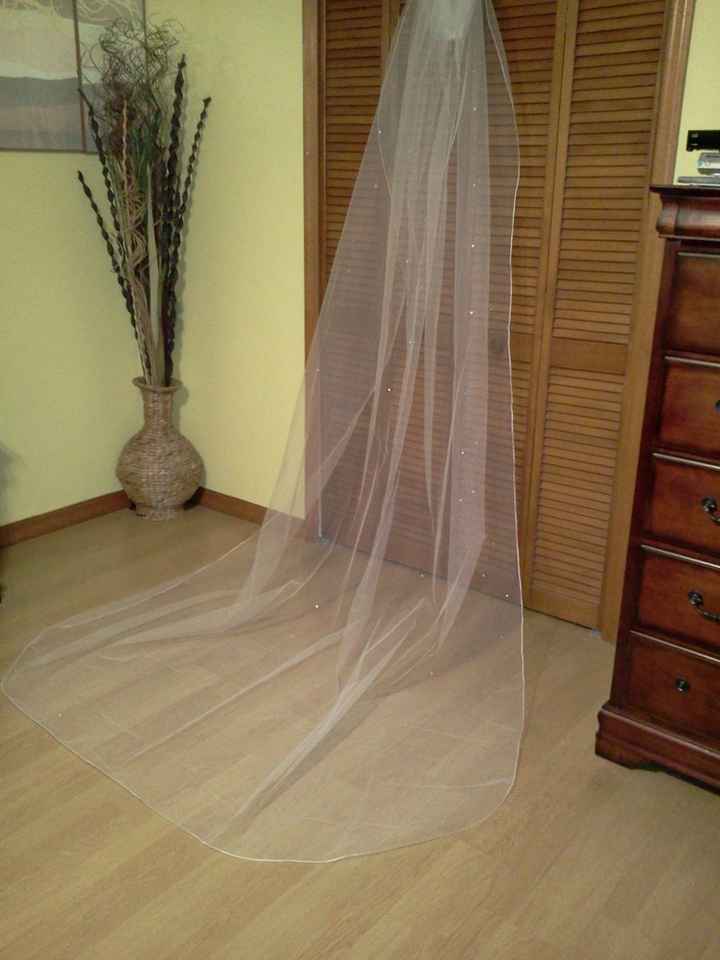 My DIY veil...Girls I did it...