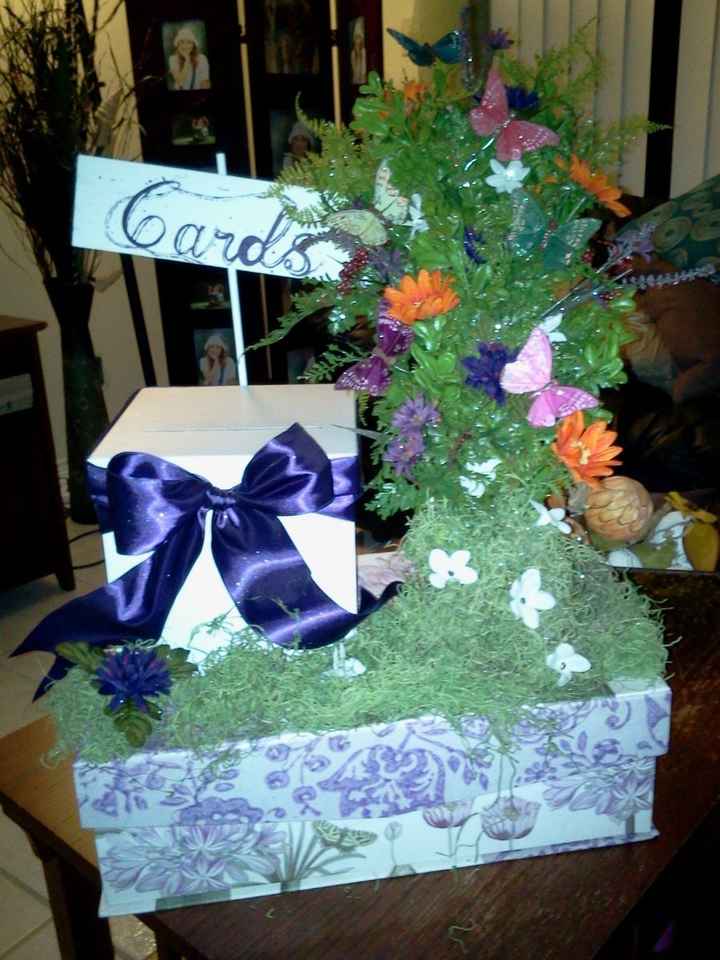 I finished my card box....pics