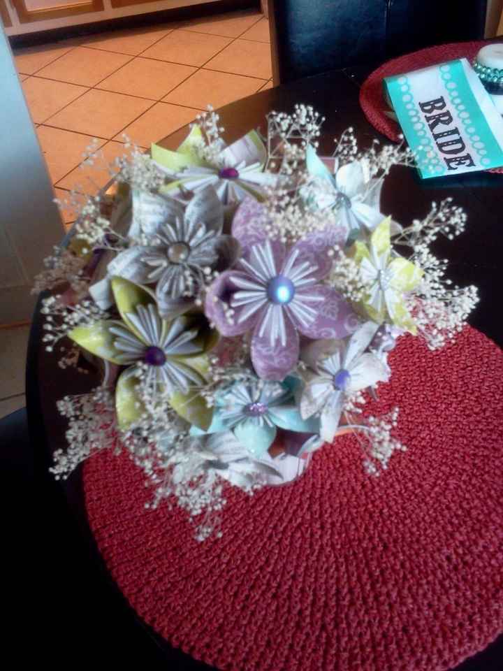 Finished my DIY paper Toss Bouquet....pics