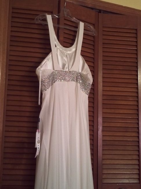I'm worried my dress is not wedding like.. Please help.. Pics attached..