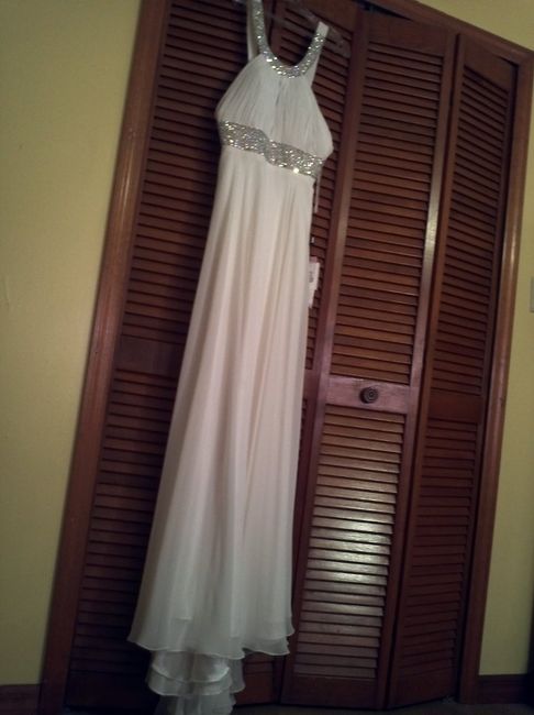 I'm worried my dress is not wedding like.. Please help.. Pics attached..