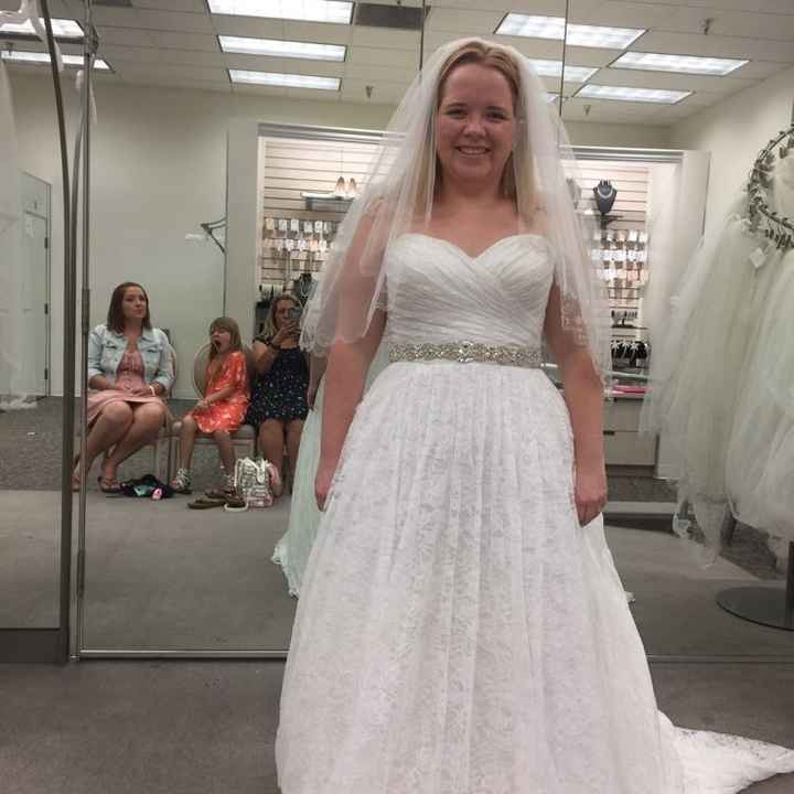 So I was having doubt about my dress but then..