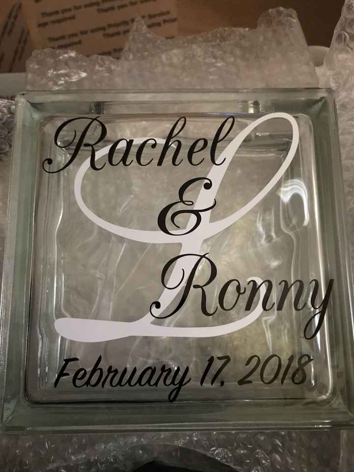 Our unity sand came! I'm so excited!