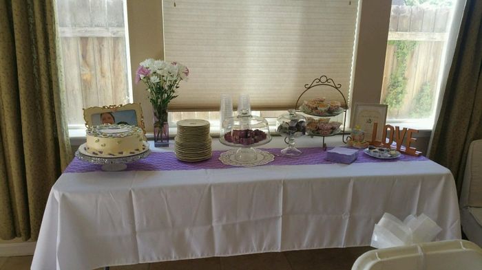 The cake table with some more pastries 