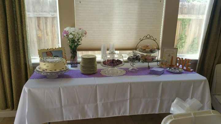 The cake table with some more pastries 
