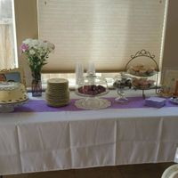 The cake table with some more pastries 