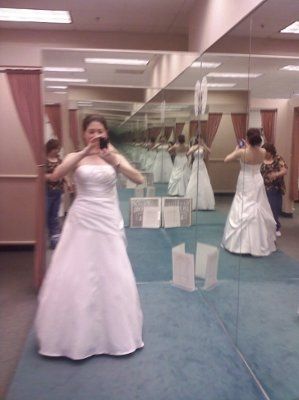 The dress you thought you had to have. And the dress you are wearing/wore on your wedding day