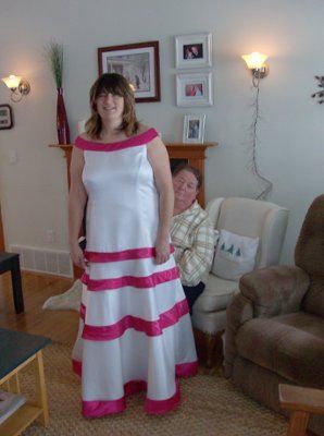 Seamstress finally has my dress done! Pics