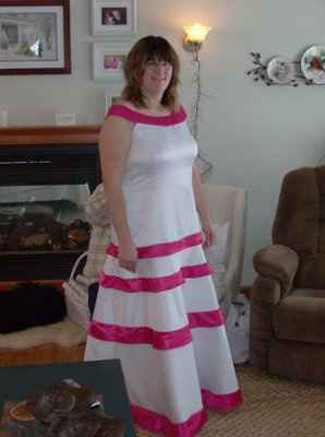 Seamstress finally has my dress done! Pics