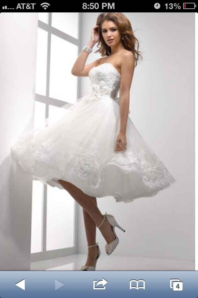 Tealength wedding dresses?  Opinions?
