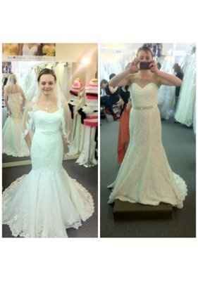 First time dress shopping opinions PHOTO UPDATE