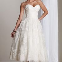 Tealength wedding dresses?  Opinions?