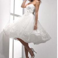 Tealength wedding dresses?  Opinions?