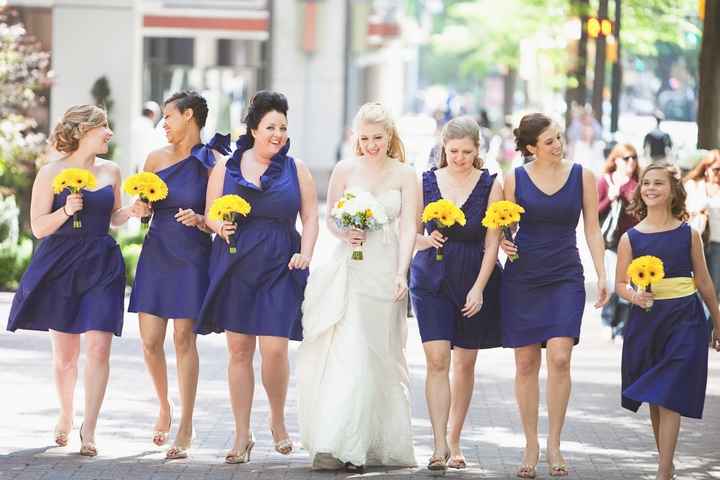 Different bridesmaids dresses?