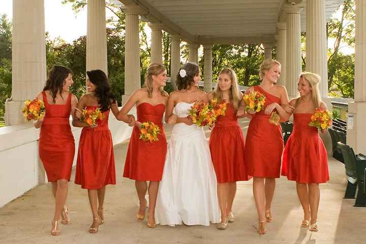 Different bridesmaids dresses?