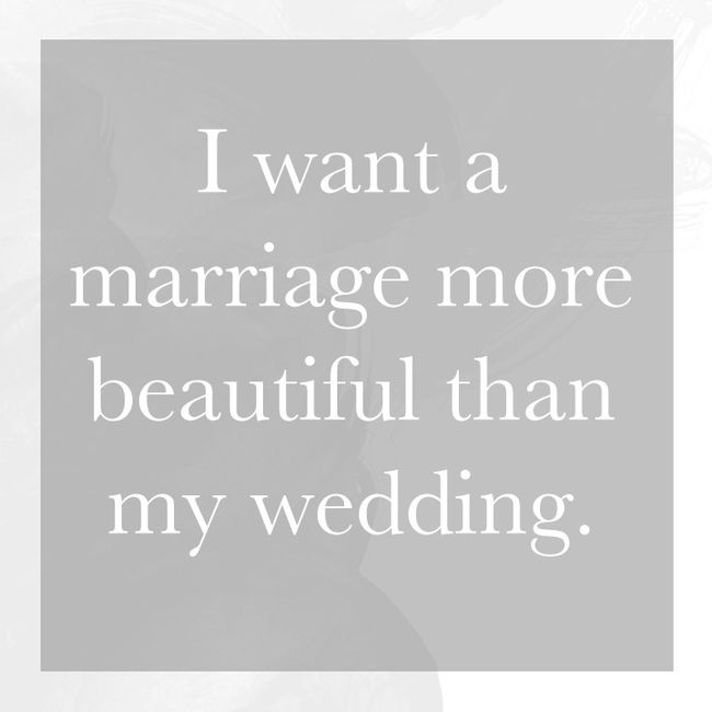 Just a thought for all of my lovely brides...