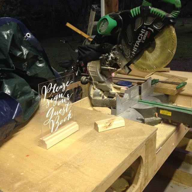 diy, again dreaded acrylic sign