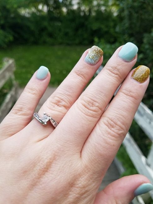 Still getting use to a ring on my finger!