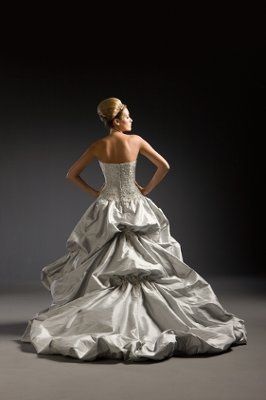 Please Help!  What do you think about my custom altered wedding dress?