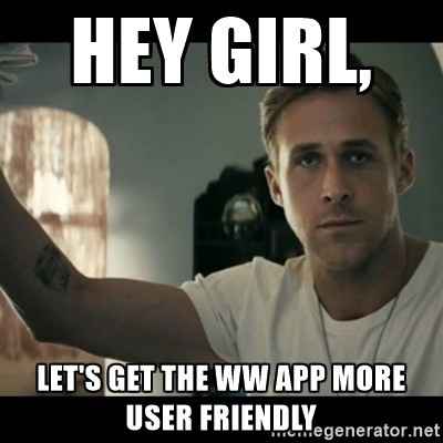 WW App Feedback