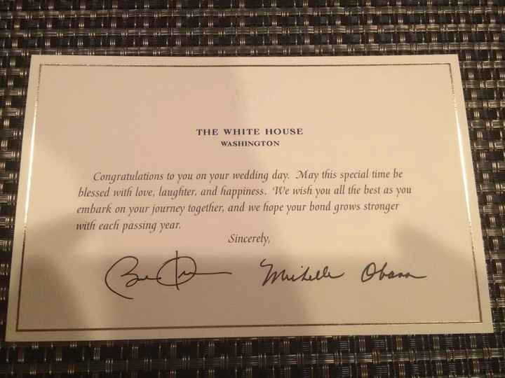 Just wrote our invite to the President!