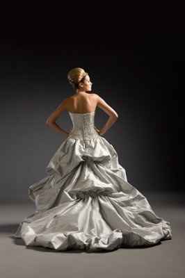 Please Help!  What do you think about my custom altered wedding dress?