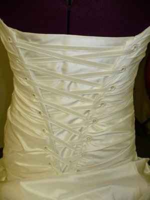 Please Help!  What do you think about my custom altered wedding dress?