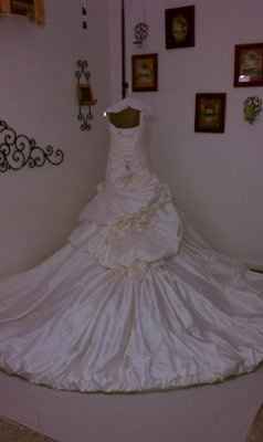 Should I buy my huge wedding dress a plane ticket?