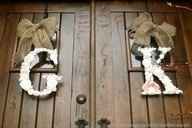 Flower/Moss/Yarn Initials