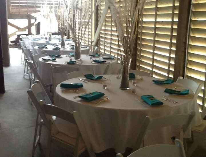 Beach theme centerpieces